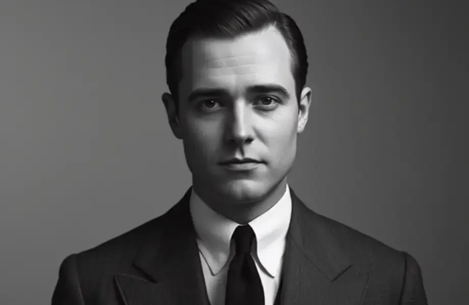 A retouched full-length portrait