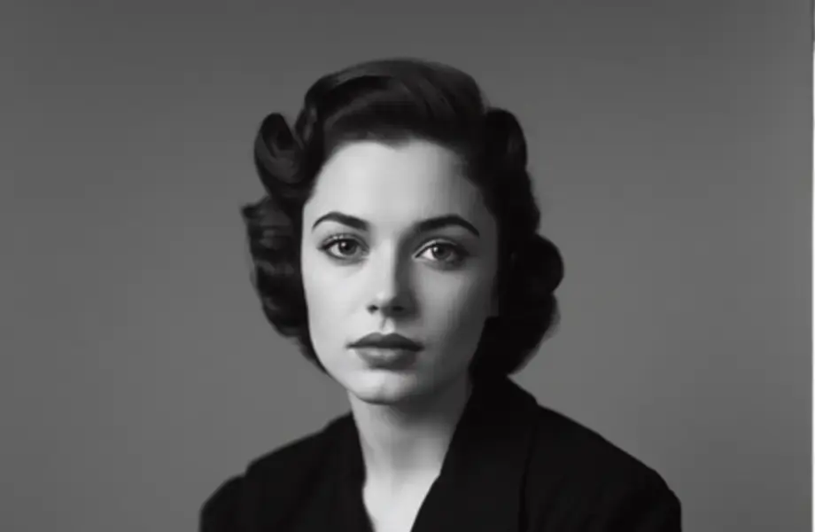 A portrait on a replaced background