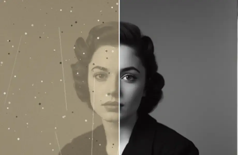 A photograph expanded beyond its original crop