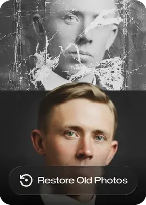 Restore Old Photos tool in the Anim AI app